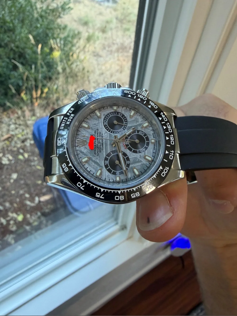 Daytona MOD WATCH Chronograph with Oyster Flex Style Rubber Strap